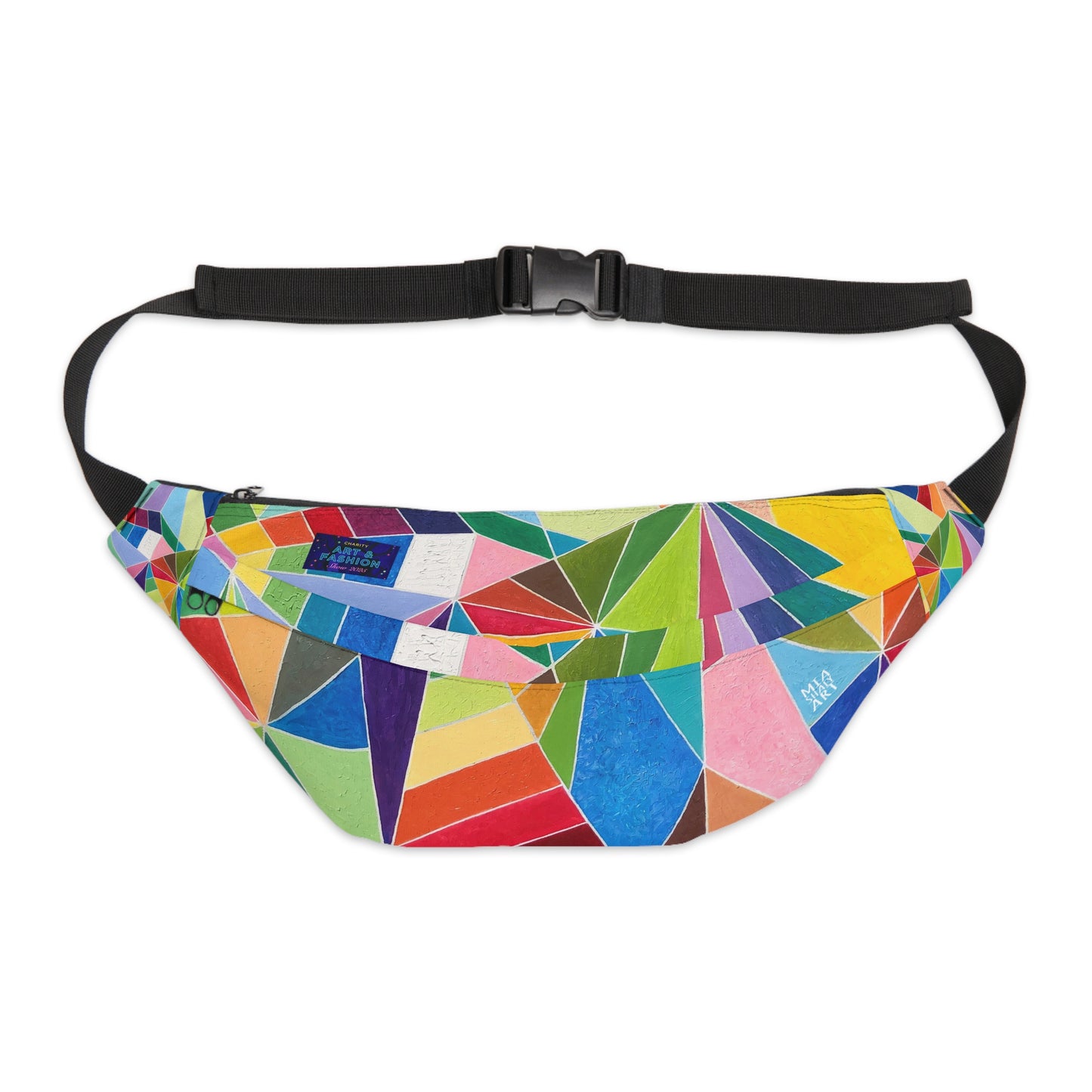 Colorful Geometric Large Fanny Pack - Fun & Functional Accessory for Adventurers