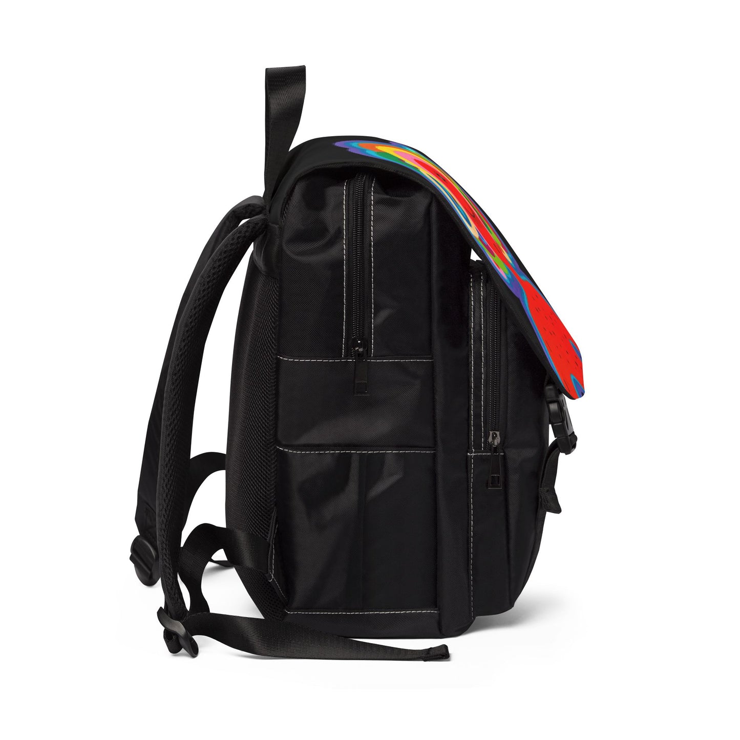 Shoulder Backpack - Colorful Art Design for School & Travel