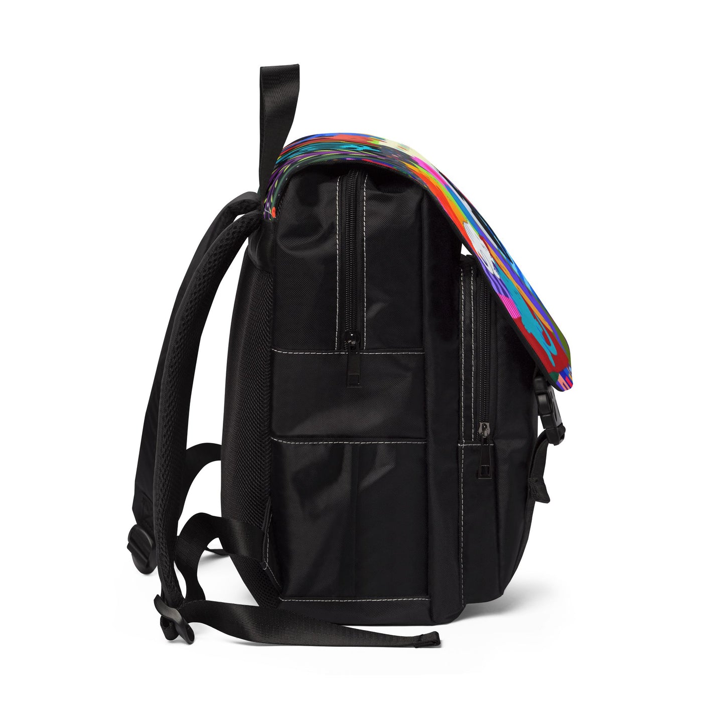 Shoulder Backpack - Colorful Art Design for School & Travel