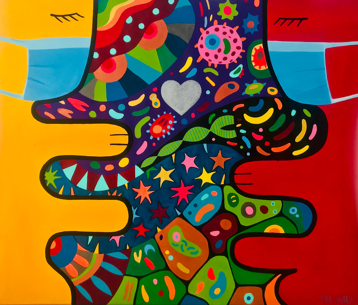 Cuadro "Separados" 70x60