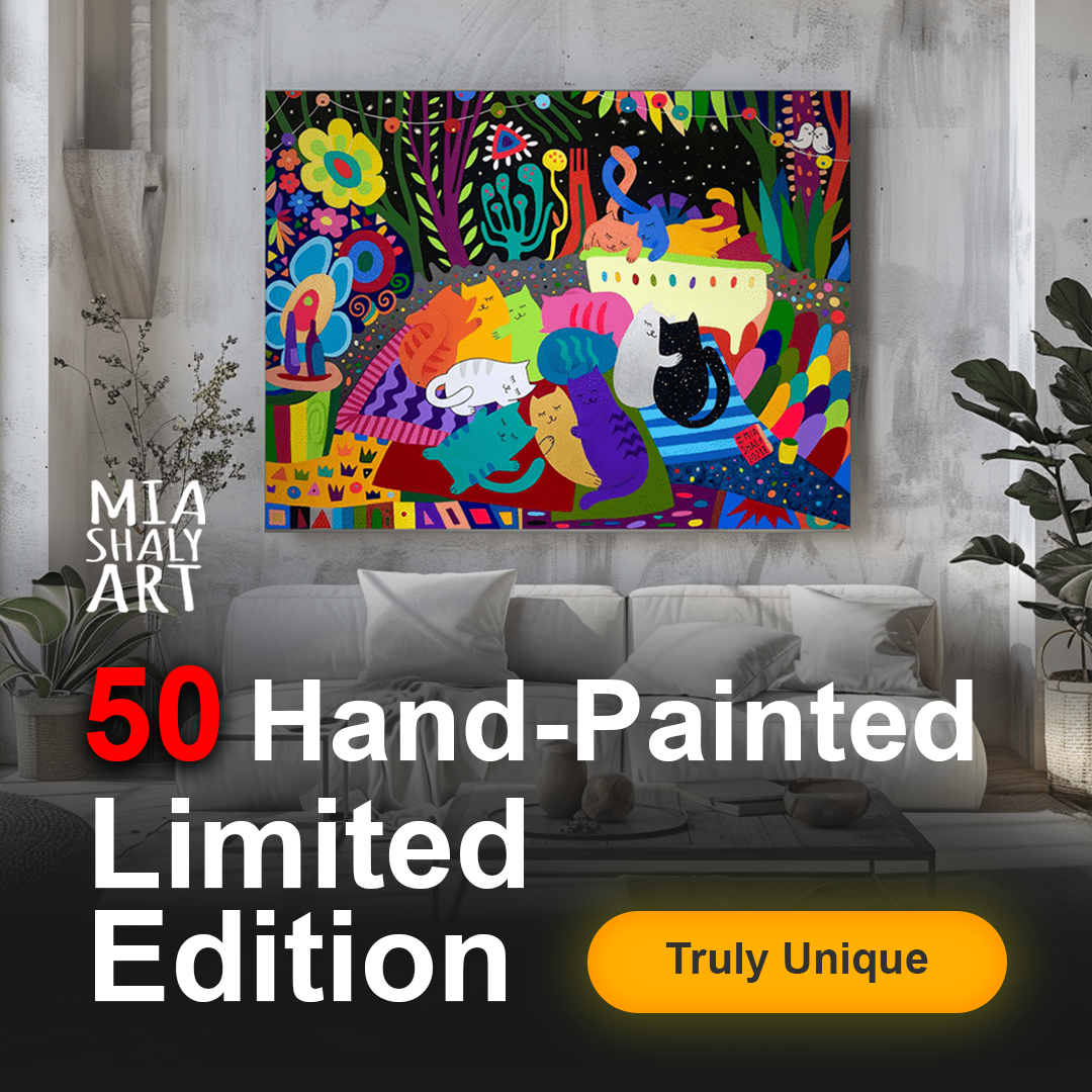 Edición limitada de 50 piezas: cada una pintada a mano y verdaderamente única.