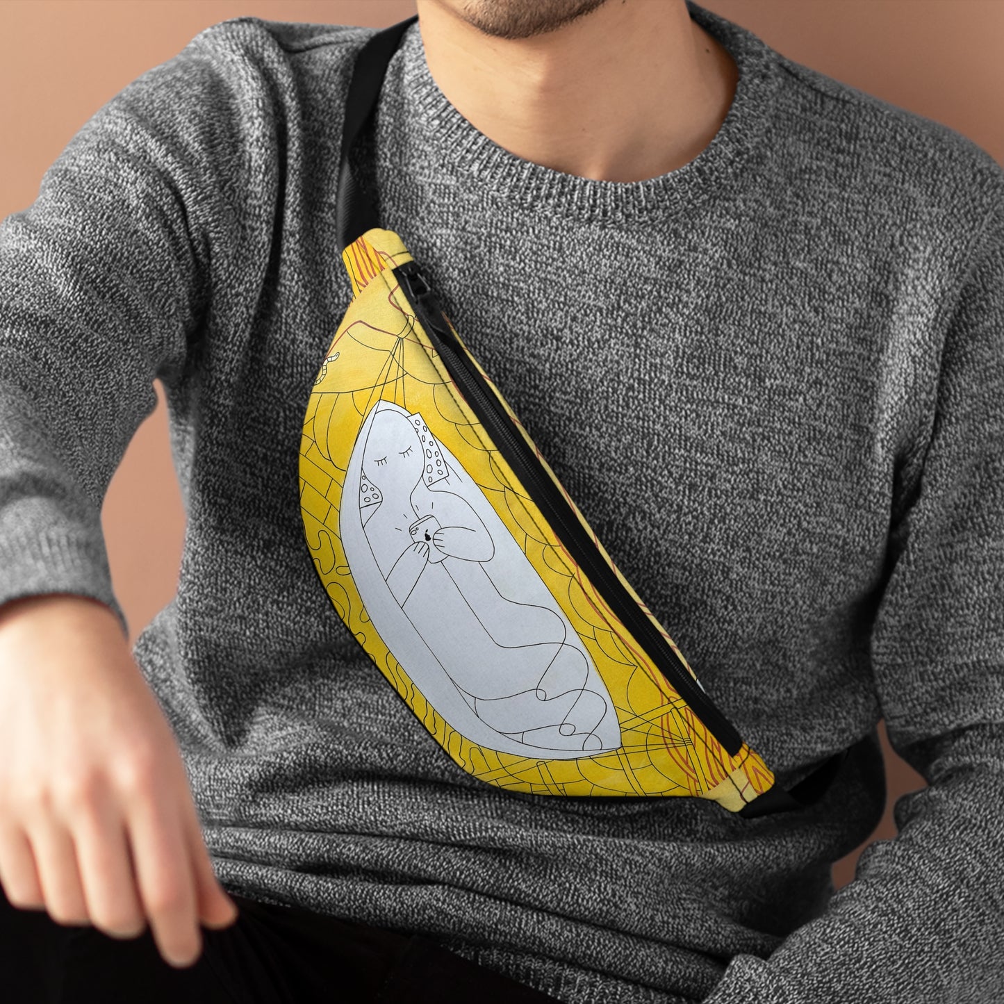 Quirky Cat Design Fanny Pack - Stylish and Functional for Pet Lovers