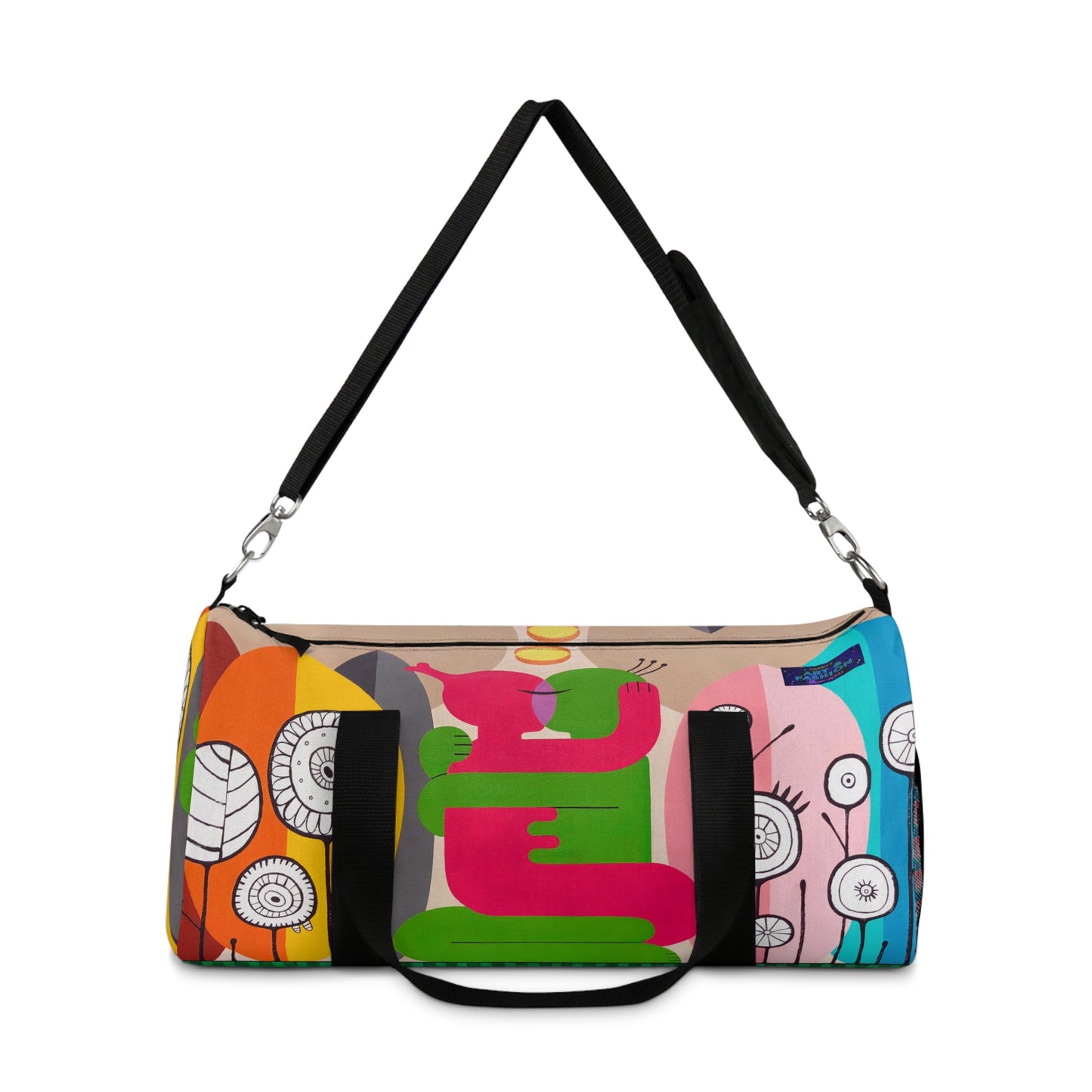 Vibrant Art Duffel Bag for Travel and Gym | Colorful Design with Playful Graphics