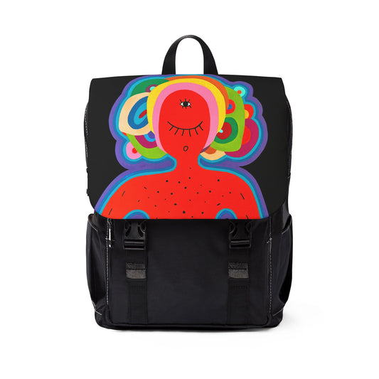 Shoulder Backpack - Colorful Art Design for School & Travel