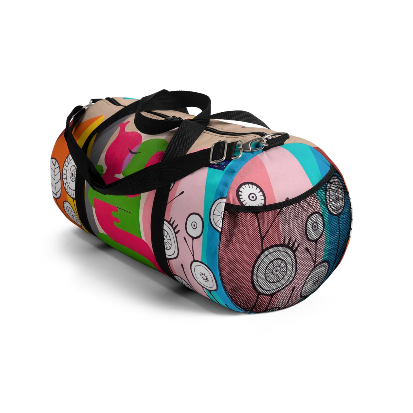 Vibrant Art Duffel Bag for Travel and Gym | Colorful Design with Playful Graphics