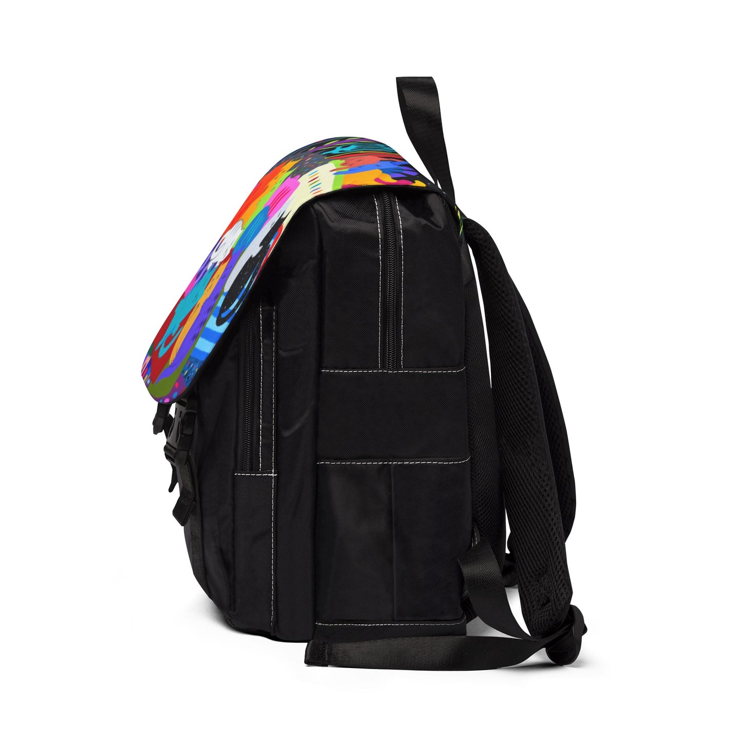 Shoulder Backpack - Colorful Art Design for School & Travel