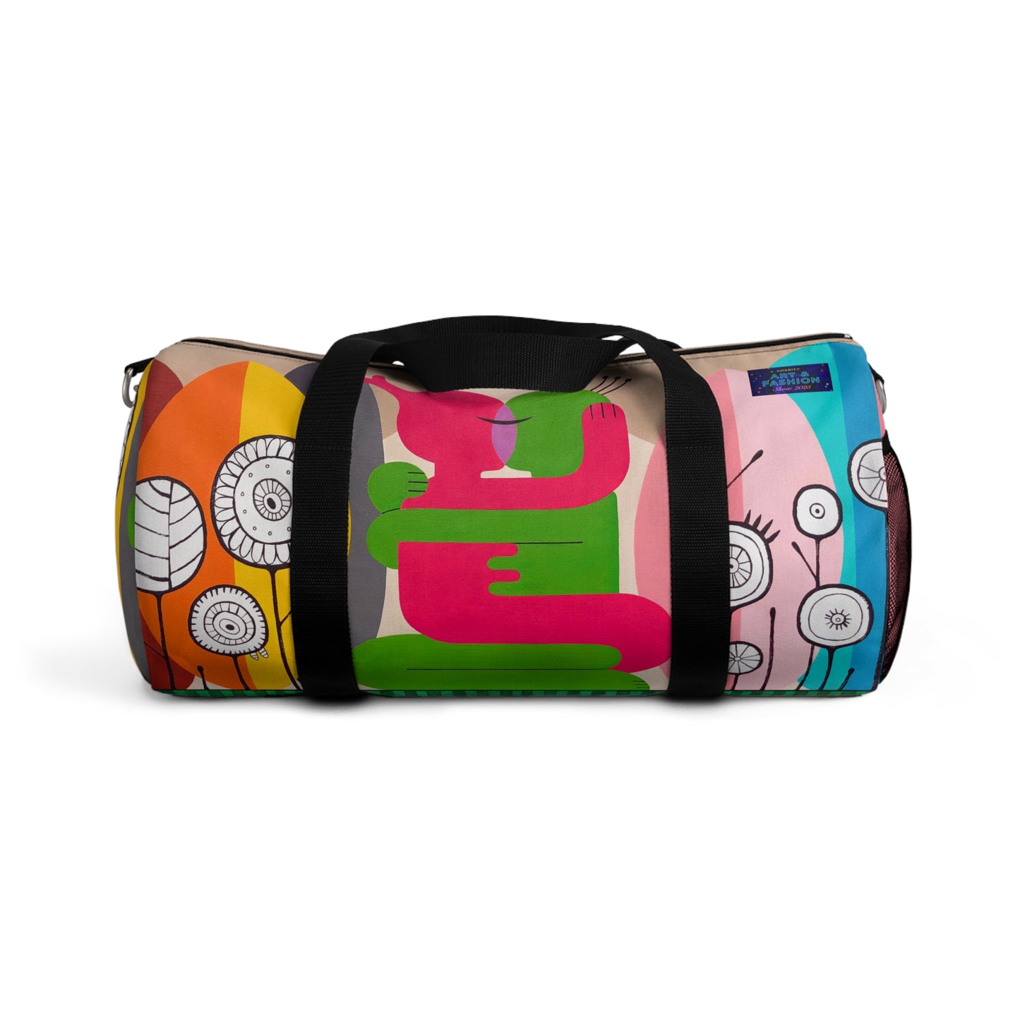 Vibrant Art Duffel Bag for Travel and Gym | Colorful Design with Playful Graphics