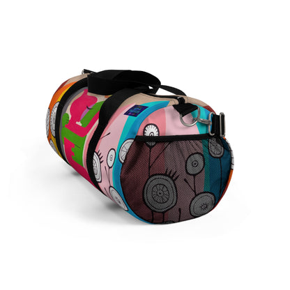 Vibrant Art Duffel Bag for Travel and Gym | Colorful Design with Playful Graphics