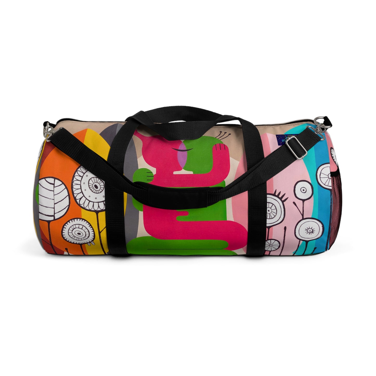 Vibrant Art Duffel Bag for Travel and Gym | Colorful Design with Playful Graphics
