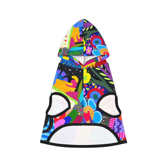 Colorful Cat & Animal Print Pet Hoodie - Fun & Stylish Wear for Pets