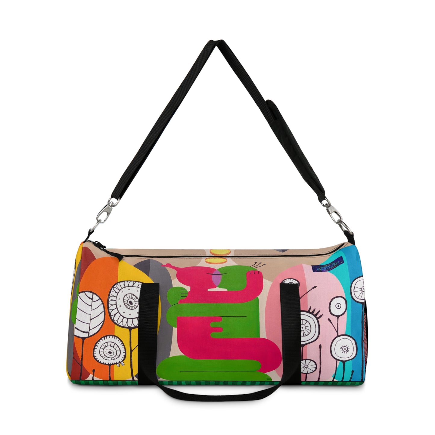 Vibrant Art Duffel Bag for Travel and Gym | Colorful Design with Playful Graphics