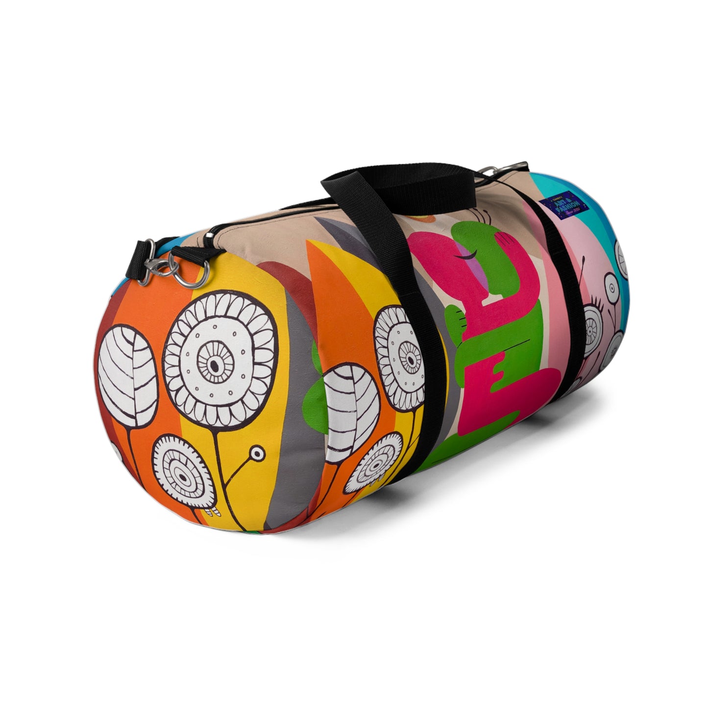 Vibrant Art Duffel Bag for Travel and Gym | Colorful Design with Playful Graphics