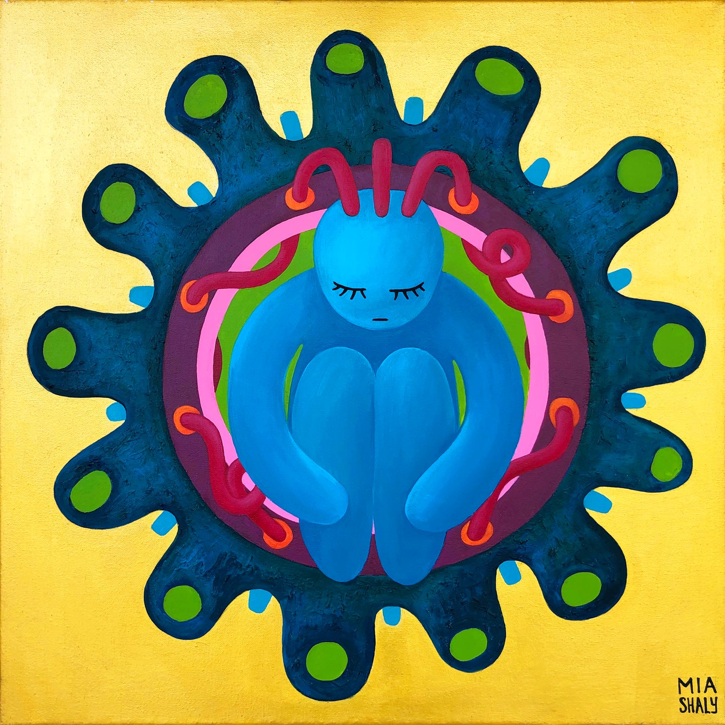 Painting "Infovirus" 60x60